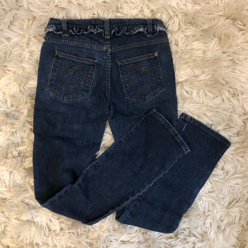 Luella for Target ruffled boot cut jeans